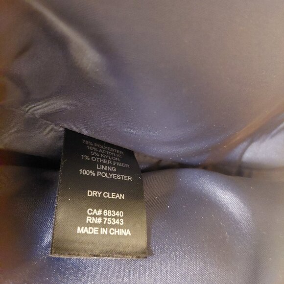 Beautiful Rare Rachel Zoe Blue Windowpane Print Blazer NWT Sz L - Picture 8 of 8